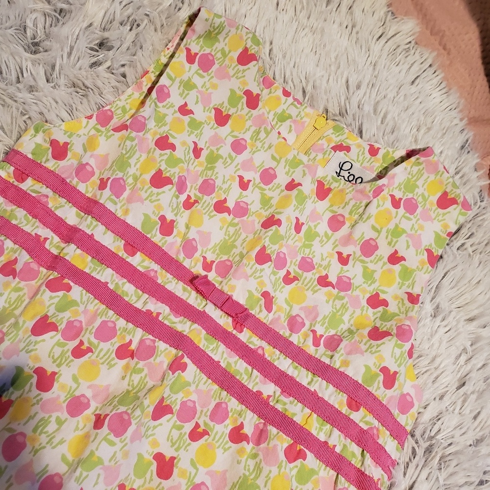 Lilly Pulitzer Tip Toe Tulip Dress Easter 6X